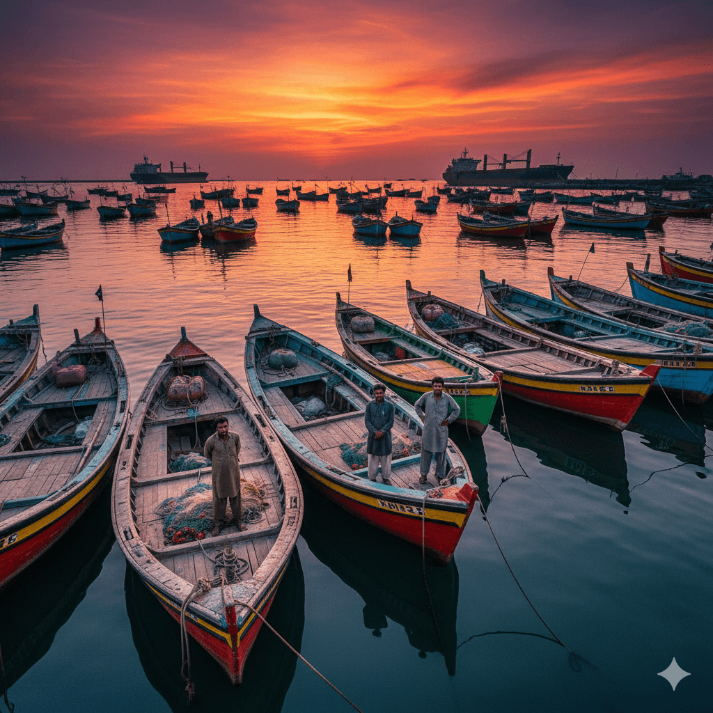 Fisherman Corporate Society Fleet at Sea